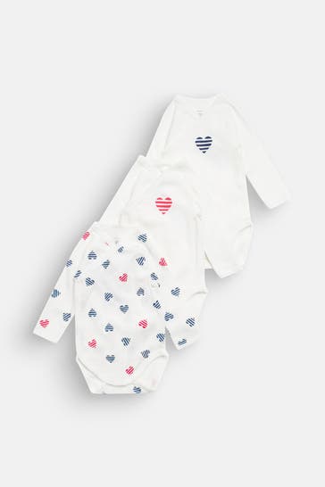 PETIT BATEAU 3er Pack Bodies mehrfarbig