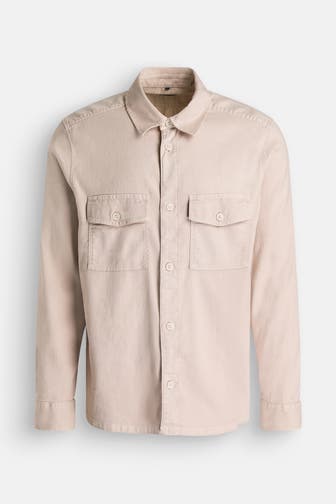 OLYMP Leinenmix-Hemd beige