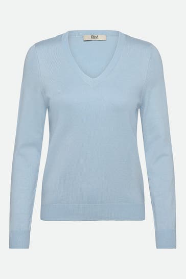 RM BY ROSEMUNDE Strickpullover 'Sandra' hellblau
