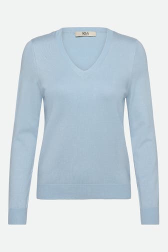 RM BY ROSEMUNDE Strickpullover 'Sandra' hellblau