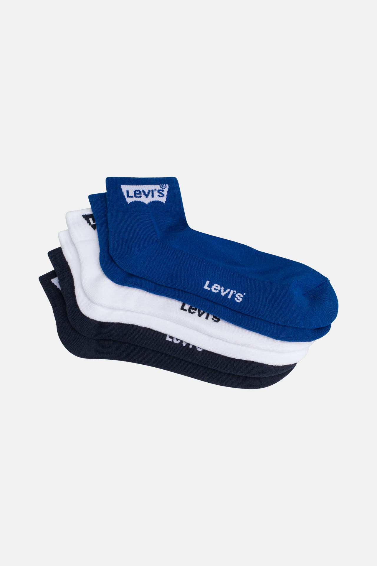 Levi's Classic Crew Socks Unisex – 2 Paar Baumwollsocken Mit Logo & Komfortsohle
