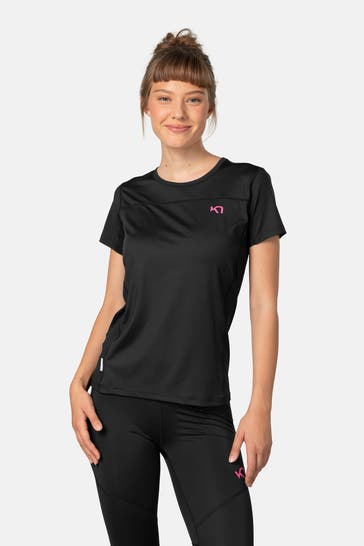 KARI TRAA Funktionsshirt schwarz