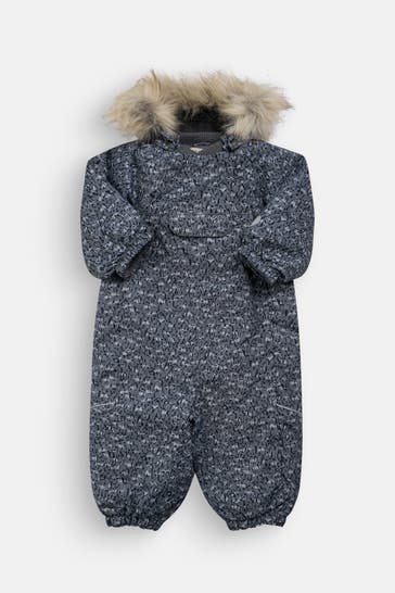 WHEAT Schneeanzug graublau gemustert