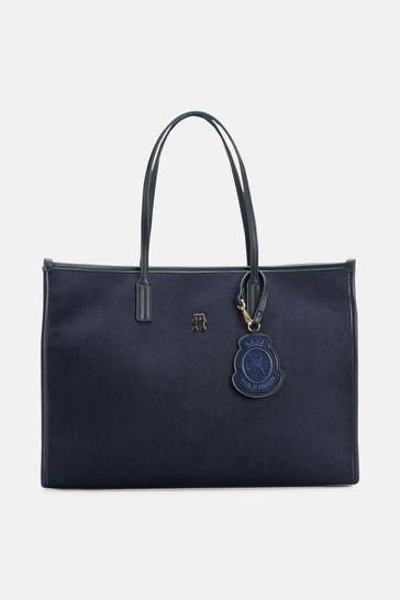 TOMMY HILFIGER Shopper 'Melton' dunkelblau