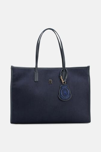 TOMMY HILFIGER Shopper 'Melton' dunkelblau