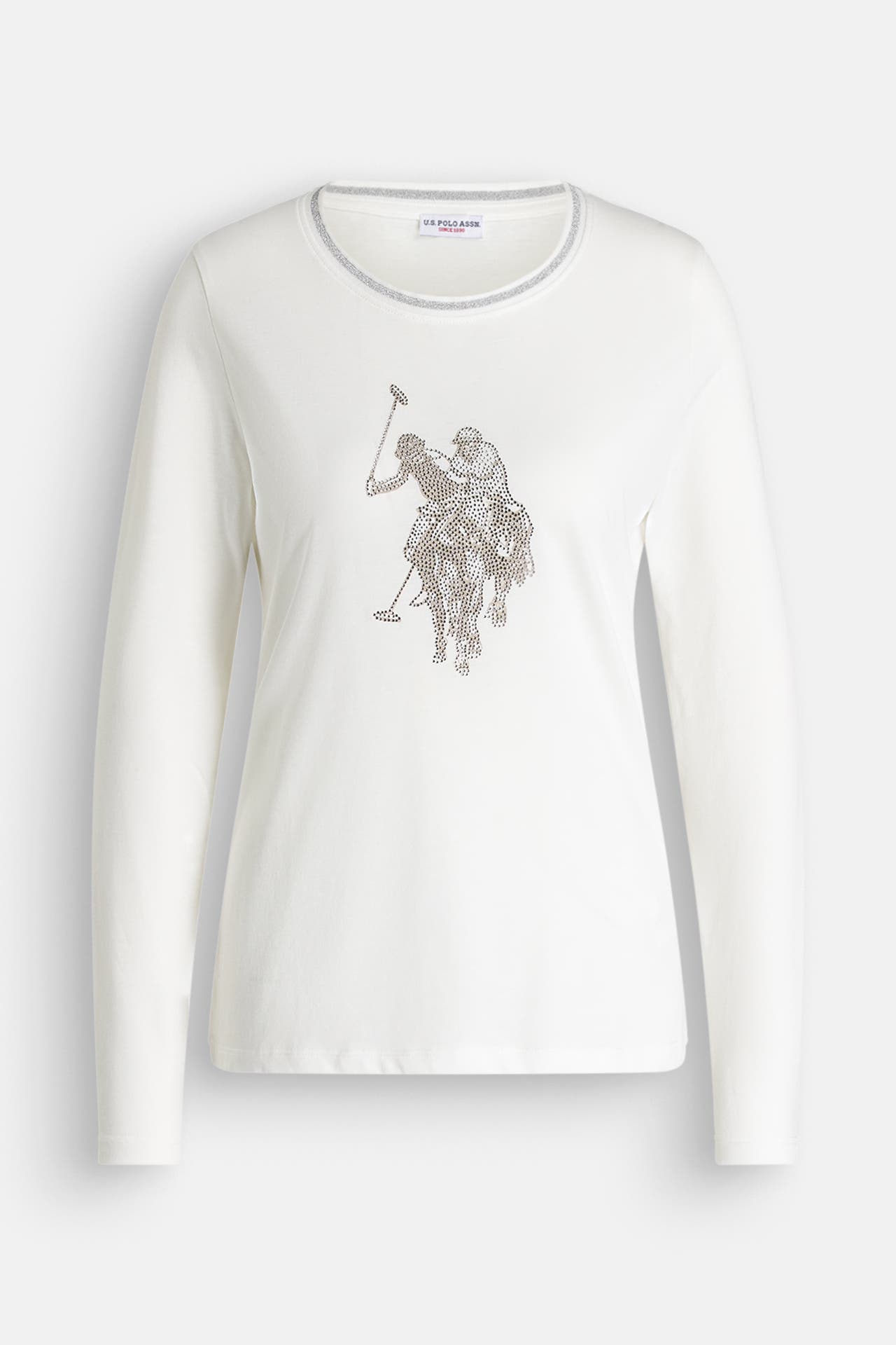 U.S. POLO ASSN. Longsleeve 'Bets' weiß, Bild 1