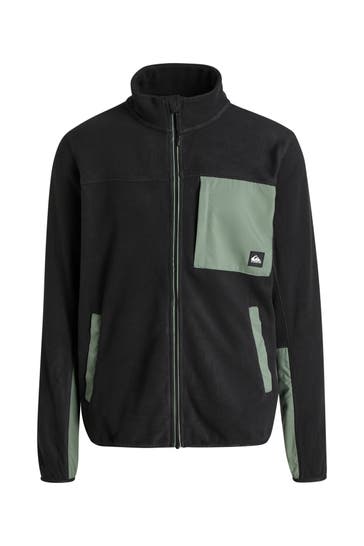 QUIKSILVER Fleecejacke 'Peak Point' schwarz