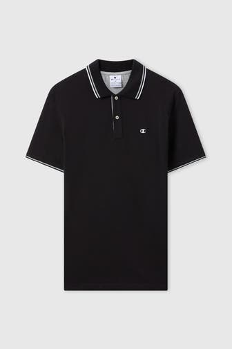 CHAMPION Polo-Shirt schwarz Regular Fit