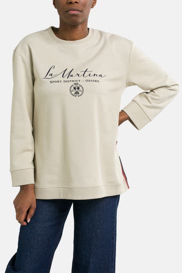 LA MARTINA Sweatshirt 'Yalena' beige