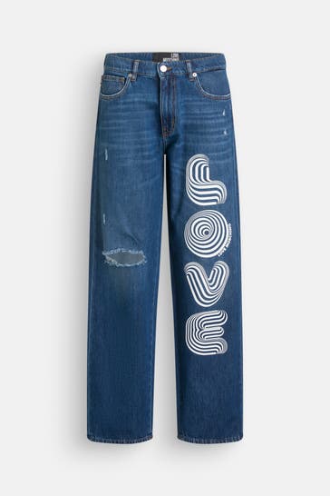 LOVE MOSCHINO Jeans dunkelblau straight