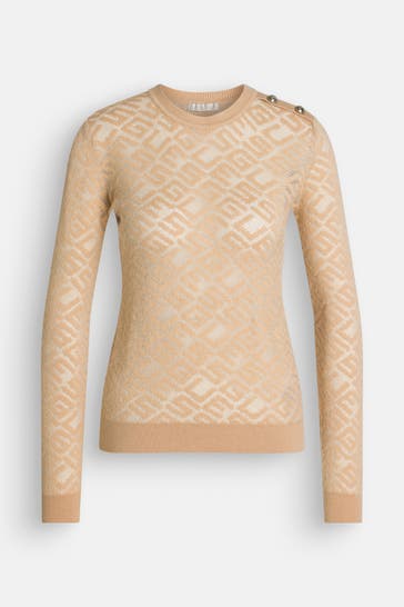 GUESS Strickpullover 'Chelsa' beige