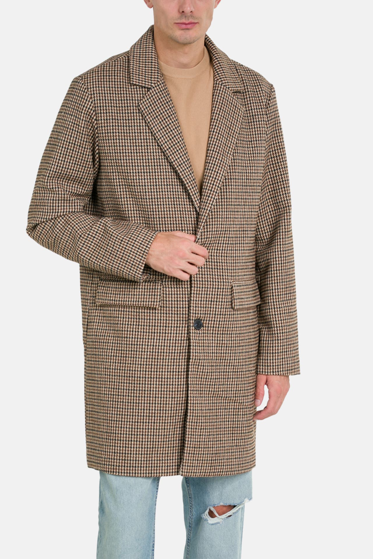 JACK & JONES Wollmantel 'Arris' kariert, Bild 1