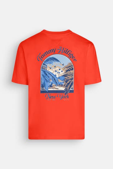 TOMMY HILFIGER T-Shirt dunkelorange 