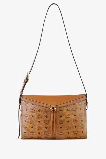 MCM Umhängetasche braun gemustert