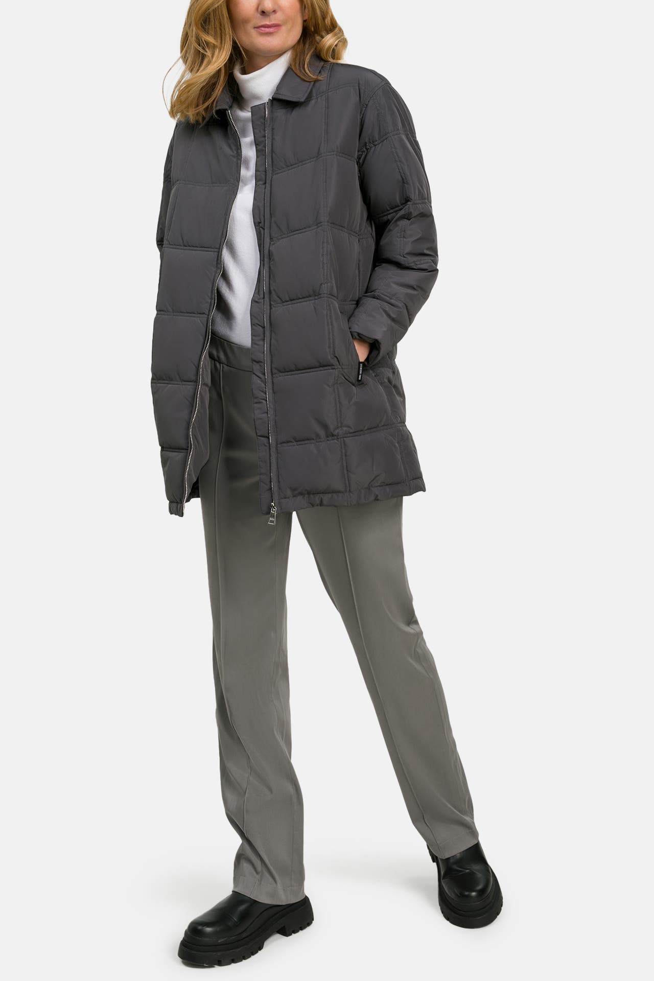 KARL LAGERFELD Steppmantel dunkelgrau, Bild 1