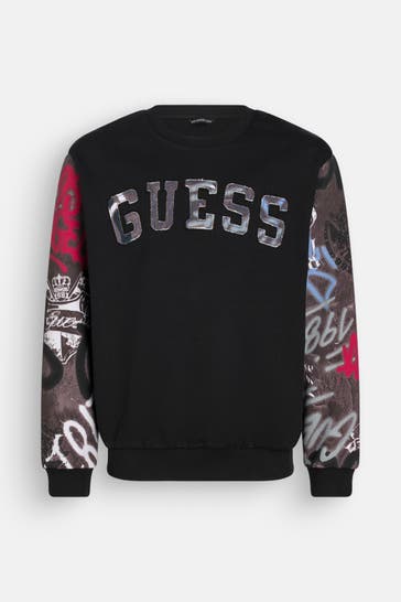 GUESS Sweatshirt schwarz