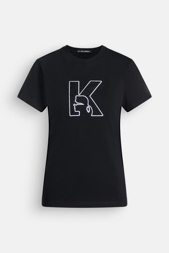 KARL LAGERFELD T-Shirt schwarz