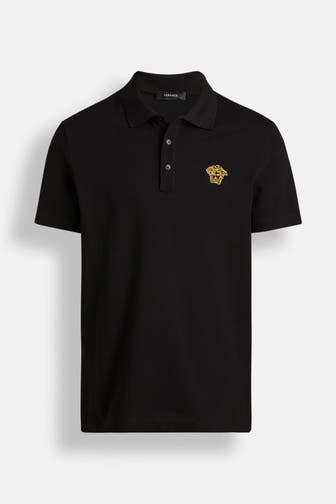 VERSACE Polo-Shirt schwarz