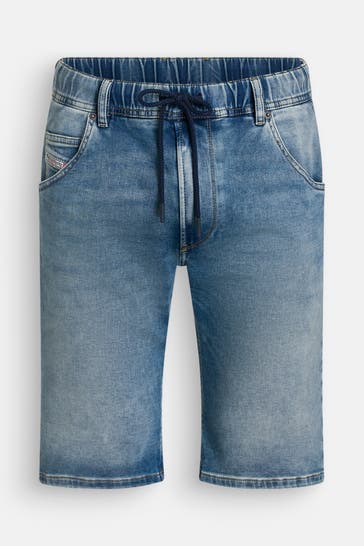 DIESEL Jeansshorts 'Krooley' taubenblau