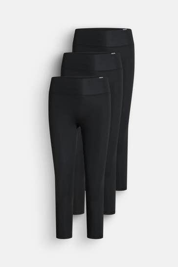 SMILODOX 3er-Pack Leggings schwarz