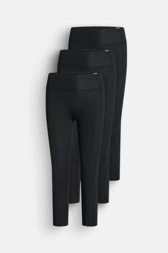 SMILODOX 3er-Pack Leggings schwarz