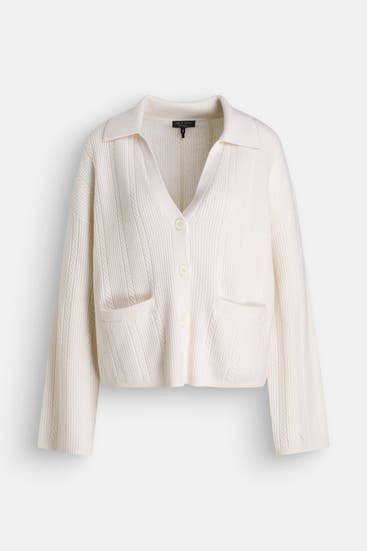 RAG & BONE - Kaschmirjacke 'Maud' weiß