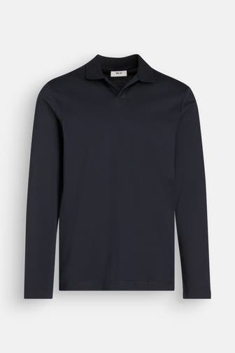 NN07 Polo-Longsleeve 'Paul' nachtblau