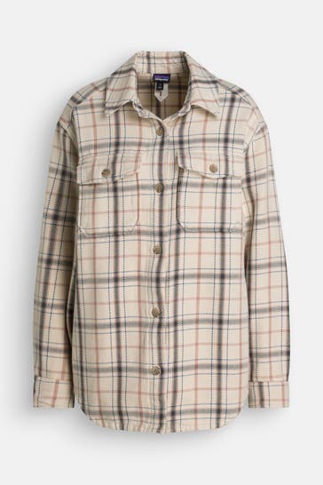 PATAGONIA Overshirt beige gemustert