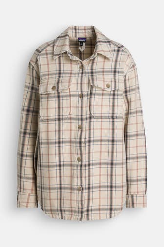 PATAGONIA Overshirt beige gemustert