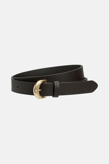 CALVIN KLEIN Ledergürtel dunkelbraun