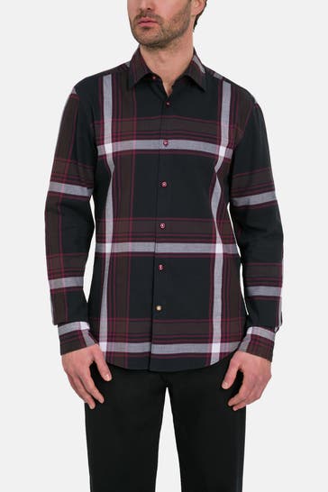 BOSS Karohemd schwarz Regular Fit