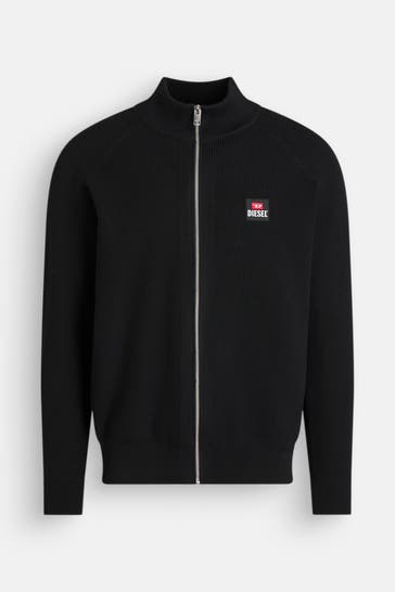 DIESEL Strickjacke schwarz