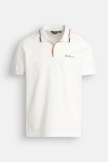 BEN SHERMAN Polo-Shirt weiß