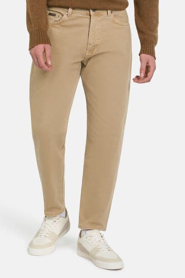 COLOURS & SONS Jeans hellbraun tapered