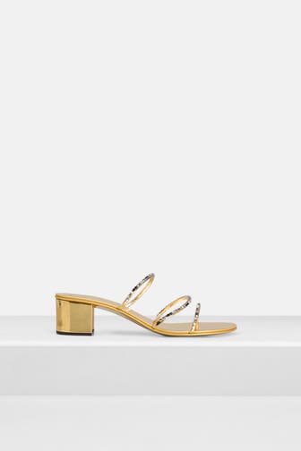 GIUSEPPE ZANOTTI Mules gold