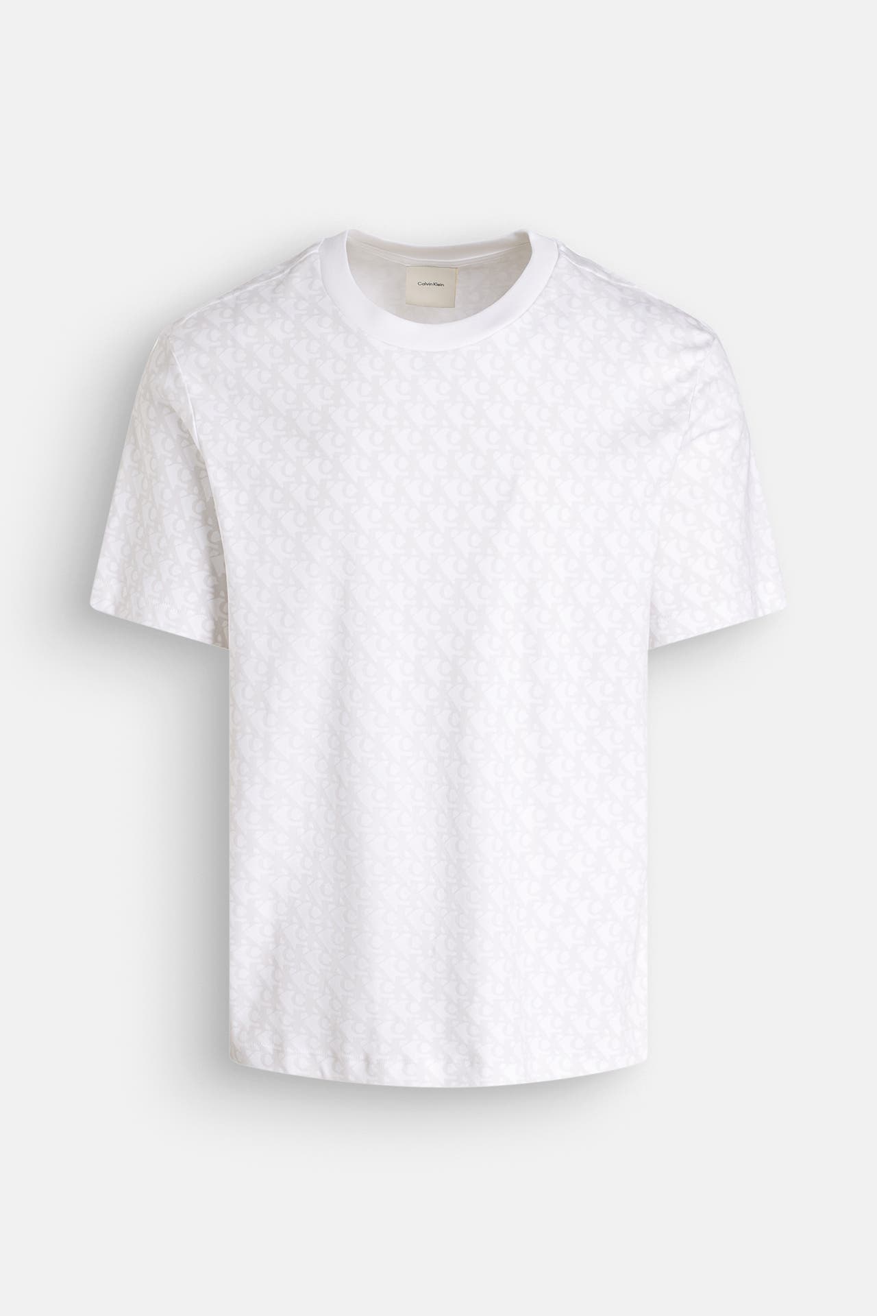 CALVIN KLEIN T-Shirt weiß gemustert, Bild 1