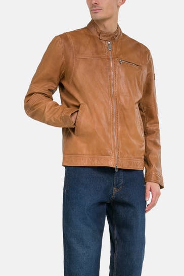 PEUTEREY Lederjacke 'Saguaro' braun
