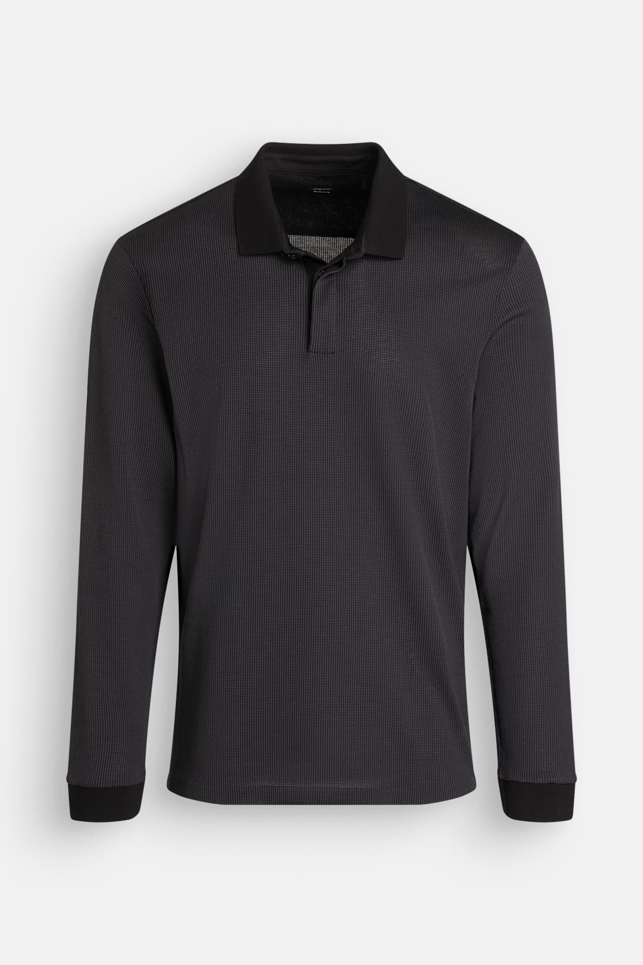 BOSS Langarm-Polo schwarz, Bild 1