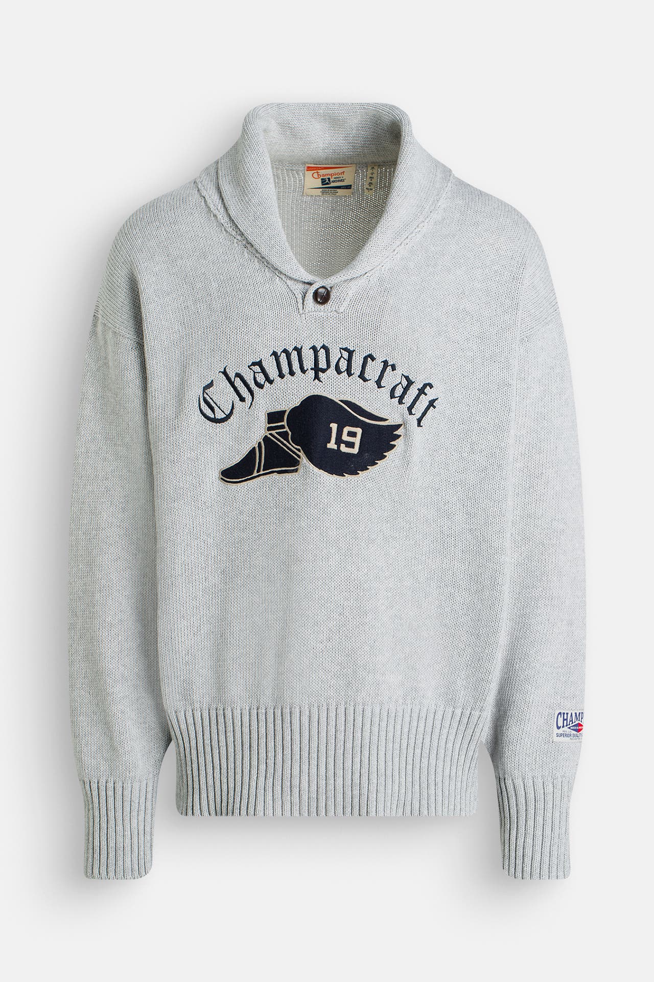 CHAMPION Strickpullover grau, Bild 1