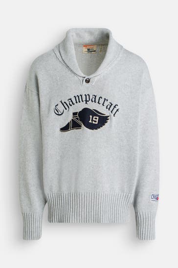 CHAMPION Strickpullover grau