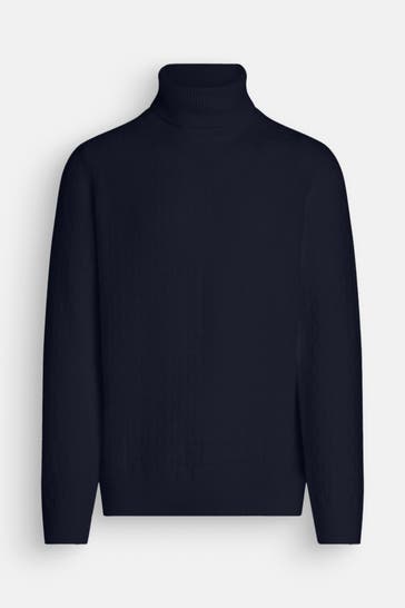 HECHTER Paris Rollkragenpullover navy