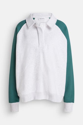 OH APRIL Polo-Sweatshirt zweifarbig