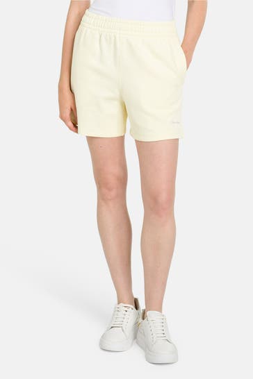 CALVIN KLEIN Sweatshorts hellgelb