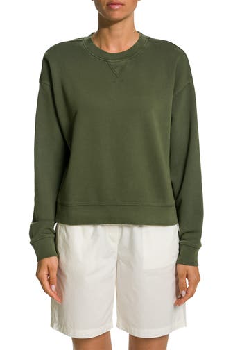 MARC O'POLO Sweatshirt dunkelgrün