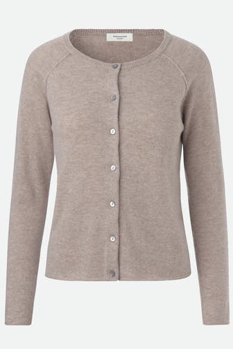 ROSEMUNDE Kaschmirmix-Cardigan hellbraun