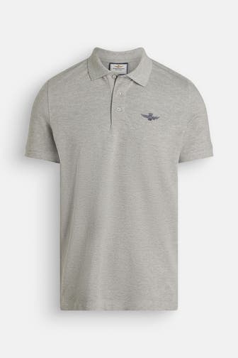 AERONAUTICA MILITARE Polo-Shirt grau meliert