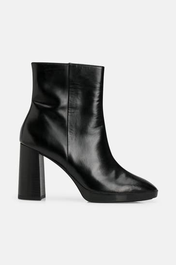 GEOX 'Teulada' khaki leather ankle boots