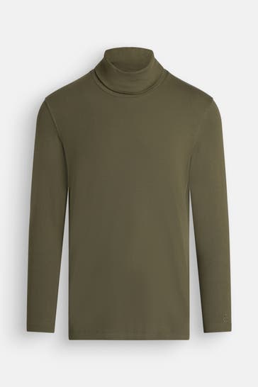 S.OLIVER Rollkragenshirt oliv