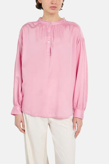 0039 ITALY Casual-Bluse 'Annika' pink