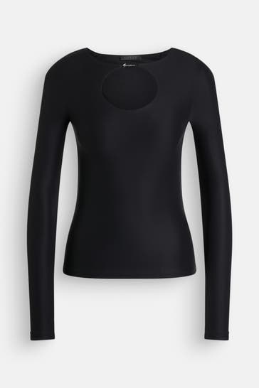 GUESS Longsleeve 'Amira' schwarz
